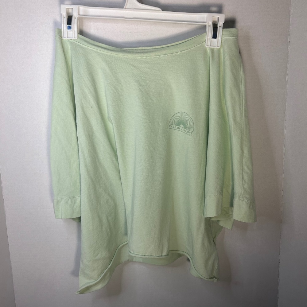 “‘made of happiness” green tee